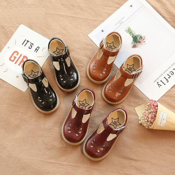 

new spring children toddler baby litte girls boys england korean slip-on single shoes for girls boys leather shoes 2019, Black;grey