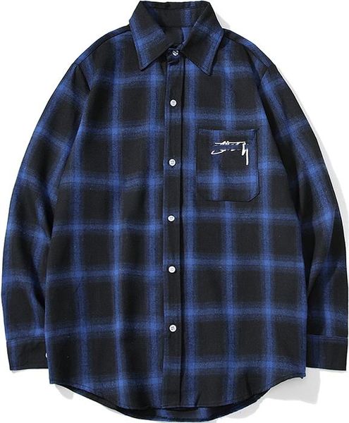 

tide бренда мужской дизайнер осень новый удобный человек чистого хлопка пуловер случайные моды диких мужчин плед свитер, Black