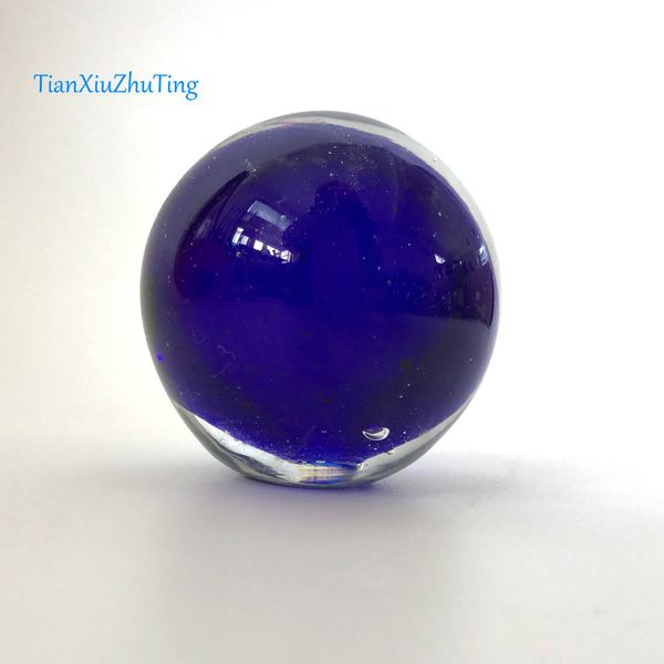 

tianxiuzhuting glass sphere blue color flat base