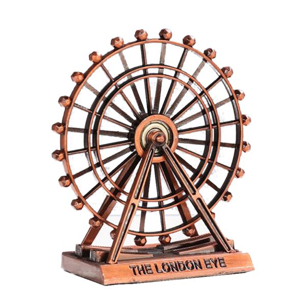 

european retro zinc alloy ferris wheel model ornaments