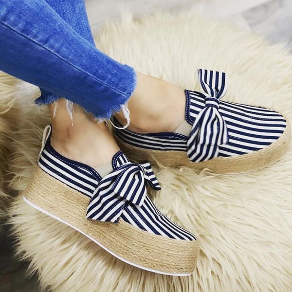 

shujin solid women flats shoes slip on casual ladies canvas shoes bow thick bottom lazy loafers female espadrilles 2019, Black