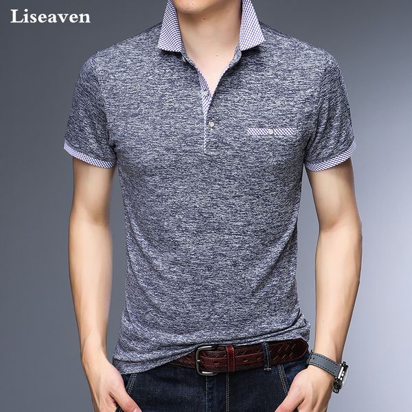 

liseaven men s business office shirt brand mens shirts men clothing solid casual cotton breathable shirt, White;black