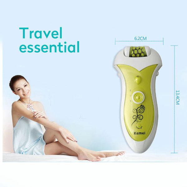 

kemei 2 in1 depilator rechargeable electric shaver lady epilator hair removal for women bikini underarm armpit eu plug