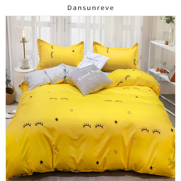 

dansunreve printed solid bedding sets home bedding set 4pcs lovely pattern with star tree flower