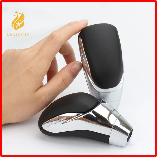 

brand new automatic car gear shift knob lever stick head gearbox handles for mitsubishi outlander ex genuine leather handles