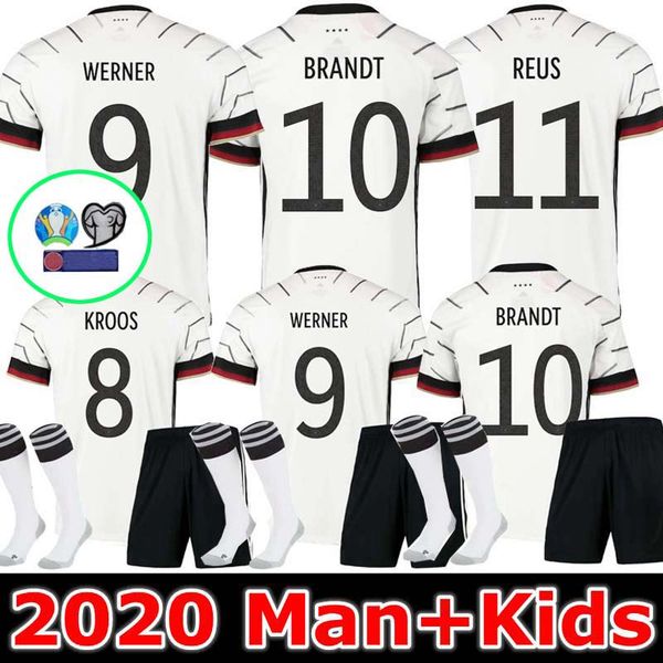 

men + kids germany 2020 soccer jerseys home away kit hummels kroos draxler reus muller gotze kimmich football shirt uniforms, Black;yellow