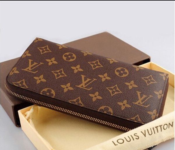 

New Brand Classic Old Flower Wallets Purse Bags Men's Zipper Wallet