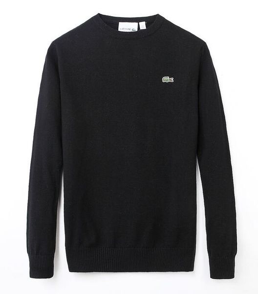 

2019 мужская Крокодил вышивка шею пуловер свитер мужской свитер с длинными рукавам