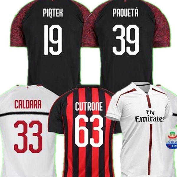 

2019 2020 AC Milan soccer jersey PIATEK PAQUETA new 19 20 away third football shirt men kids CUTRONE BORINI SUSO Maillot CALHANOGLU camiseta