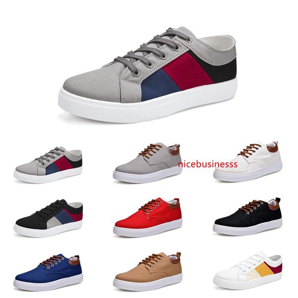 

лучшие мужская обувь no-brand canvas spotrs вскользь тапки белый черный красный серый хаки голубой мода новый стиль обувь размер 39-46