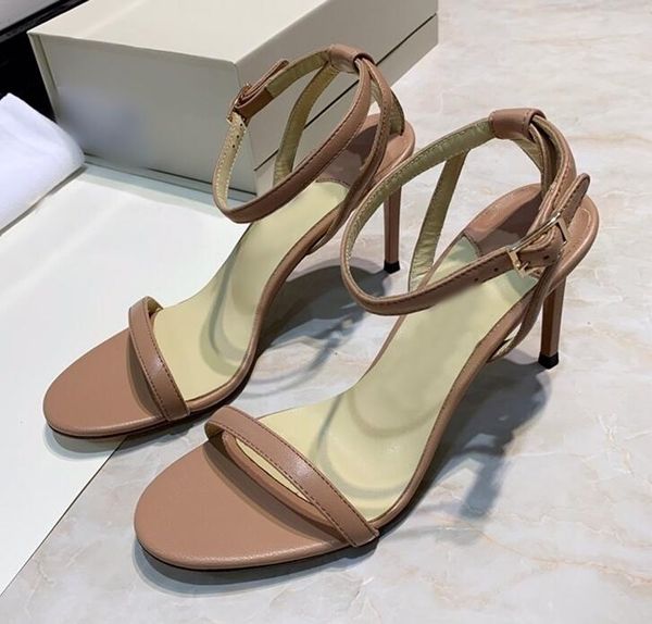 

fashion sandals for women 2020 summer one with black leather open-toe stiletto and andromeda heels