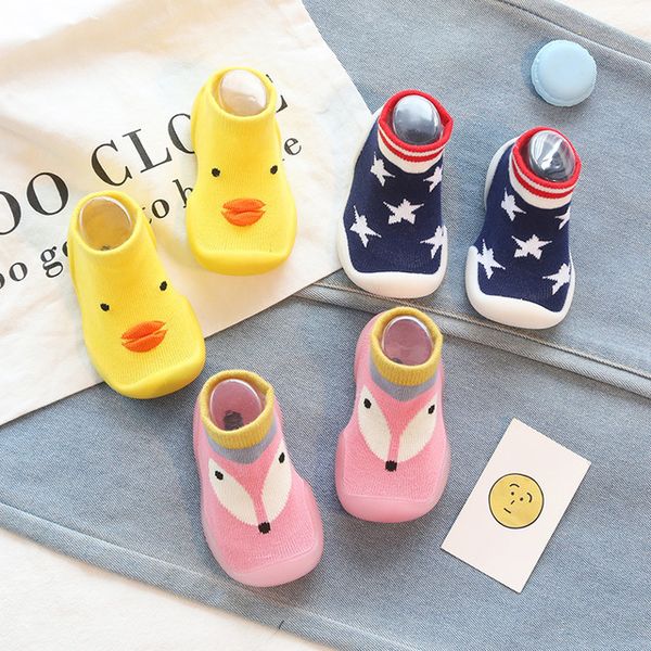 

2020 baby toddler shoes детская обувь нескользящий носок напольные носки для ног 3 цвета 0-2. 5 лет zy06 tlb, Pink;yellow