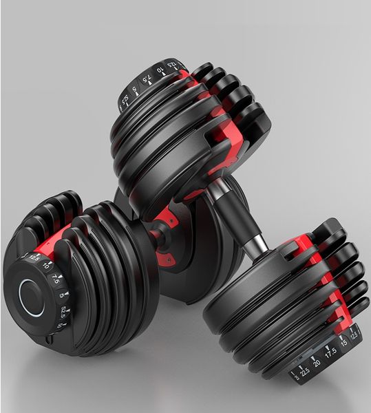 

us stock, weight adjustable dumbbell 5-52.5lbs fitness workouts dumbbells tone your strength and build your muscles