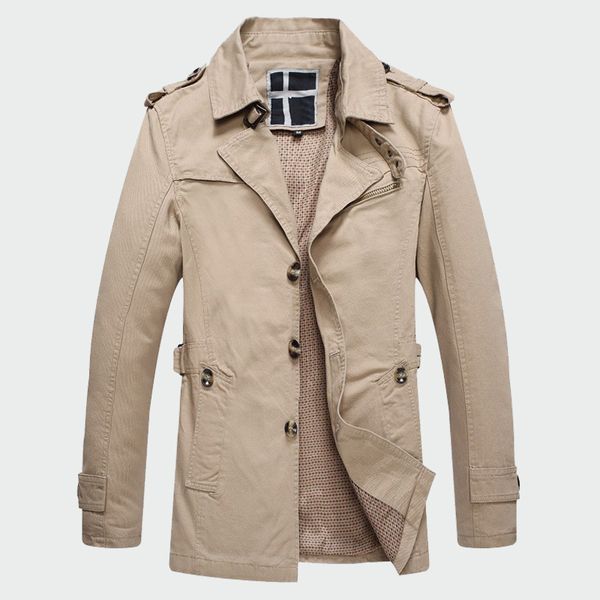 

fashion thin men's jackets sell casual wear korean comfort windbreaker autumn overcoat necessary spring men coat m-3xl ml097, Black;brown
