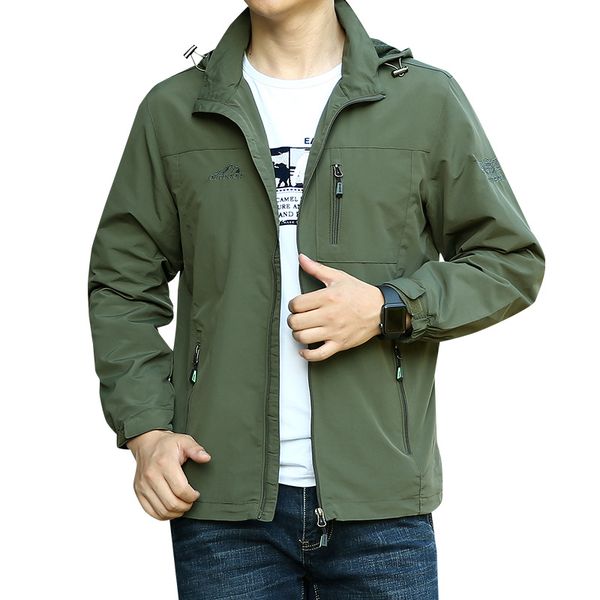 

2019 brand clothing autumn men's camouflage spring jacket army tactical clothing multicam male camouflage windbreakers, Black;brown