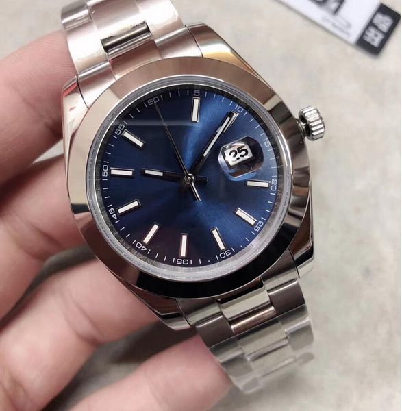 

2019 U1 завод высокого качества автоматические машины 2813 DateJust Сапфир 41 мм из нержаве