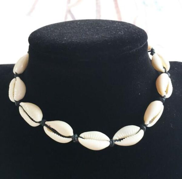 

2019 fashion 1 pc boho sea shell choker necklace natural shell simple pendant girls women summer party gift beauty decor jewelry, Silver