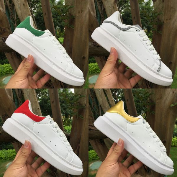 

fashion designer 3m reflective flat casual shoes triple white black men women platform leather party shoes sports sneakers quality