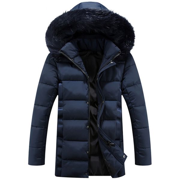 

flash deal new man fashion winter casual solid parka outerwear coat lucky customer get it very good price k596, Black
