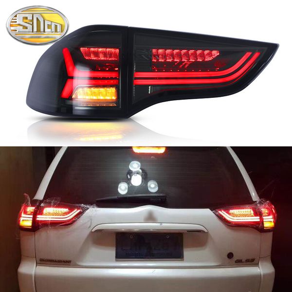 

car led tail light taillight for mitsubishi montero sport 2011 - 2015 rear fog lamp + brake light + dynamic turn signal
