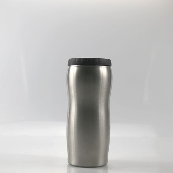 

12oz can cooler stainless steel tumbler beer bottle cold keeper beer koozie curve shap bottle insulation cans summer drinkware fedex