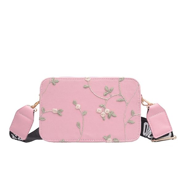 

women's mini embroidered bag for women crossbody handbags lace square package fashion shoulder bags candy ladies pouch