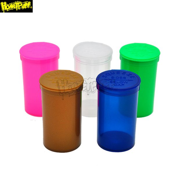 19 DRAM Пустой сжатие POP Top Bottle Bottle Box Box Box Box Case Herb Containers Heartight Закладки Курение аксессуары для курения JAR