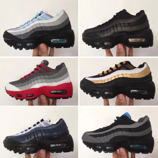 

nike air max 97 2019 дизайнер classic 95 детская обувь дети мальчики девочки спортивные кроссовки детские кроссовки дизайнер кроссовки бег р, Black