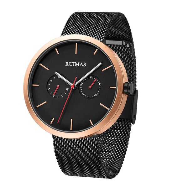 

relogio men brand sport wristwatch full stainless steel gold sport watch quartz movement 2 eyes relogio masculino luxury, Slivery;brown
