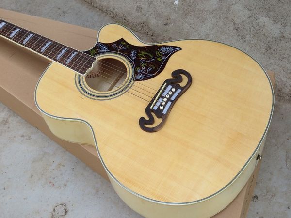 

2019 природный вырез дешевые 200 sj модель акустическая гитара hardcase