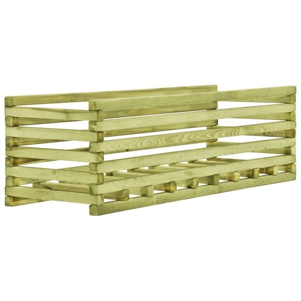 

garden planter 120x40x35 cm impregnated pine wood garden sets