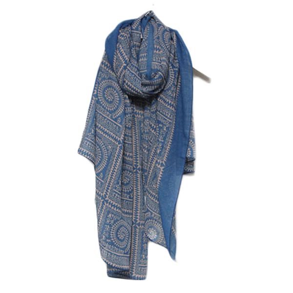 

2019 boho chiffon scarf women lady vintage long soft printed scarves shawl spring summer wrap hijab scarf bufanda mujer#h2z1