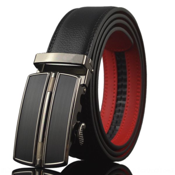 

men's automatic buckle good leather business non-standard men's automatic buckle good leather business belt non-standard belt, Black;brown
