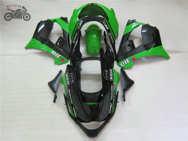 

custom motorcycle fairing set for kawasaki 1998 1999 ninja zx9r green black road race chinese fairings bodywork 98 99 zx-9r zx 9r