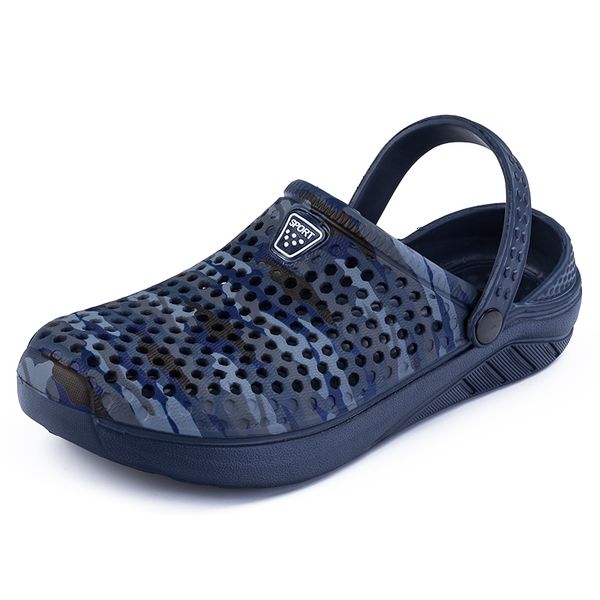 

summer new men's camouflage sandals daily casual sandals fashion comfortable exclusive flat slippers, Black