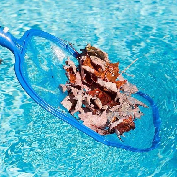 

pool skimmer net - small fine mesh plastic leaf skimmer for swimming pool and spa supplies - pole not included other garden supplies