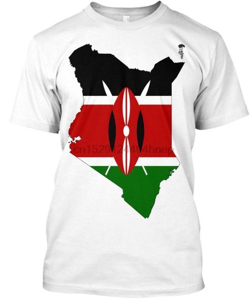

africa kenya popular tagless tee t-shirt, White;black