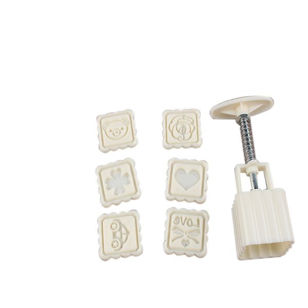 

molds diy ice skin moon cake moulds 6 tablets flower hand pressure press suit creative mould baking tool 5hs p1