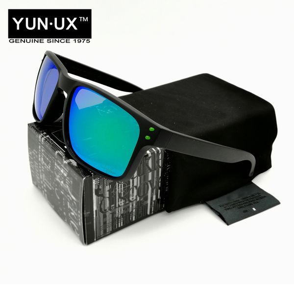 

style (10) deft custom new polarized sunglasses casual outdoor y09244 glasses matte black green mark green lens with signature ing, White;black