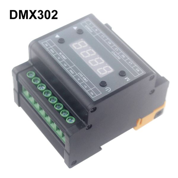 Freeshipping DMX302 3 canali Triac 220v Led Dmx Dimmer 220v Led Dimmer per lampada a Led 110w / 220w Trailing Edge Dimming