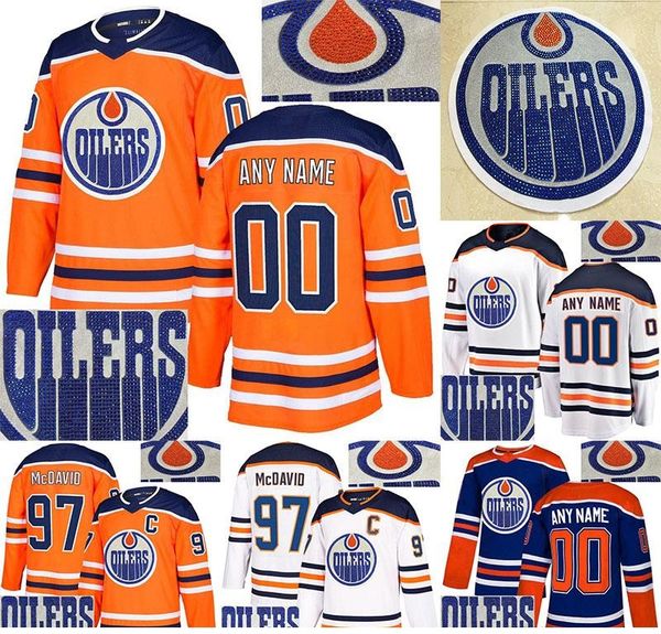 

drilling 97 connor mcdavid jersey 99 gretzky 29 draisaitl 93 nugent-hopkins customize any number any name hockey jerseys, Black;red