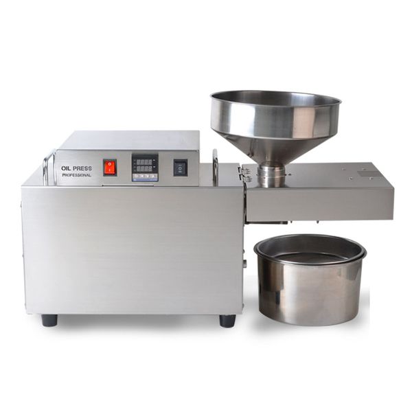 Full Automatic Intelligent Stainless Steel Oil Press, Small Commercial Press, Cold Oil Press, Walnut Oil Extractor, S10