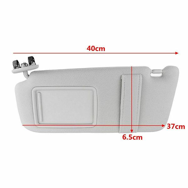 

left side sun visor sunshade for camry 2007-2011 replacement plastics protection car parts accessories