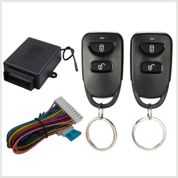 

m602-8113 new universal car keyless entry system with 2 remotes button simple easy install vehicle of 12v central door locking