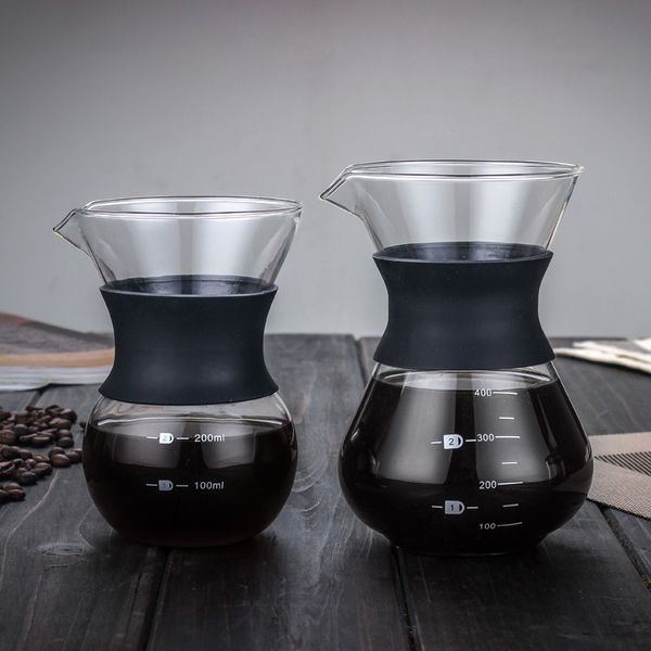 

reusable stainless steel coffee filter 200ml glass drip pot espresso permanent filters coffee maker machine coffee filter tools