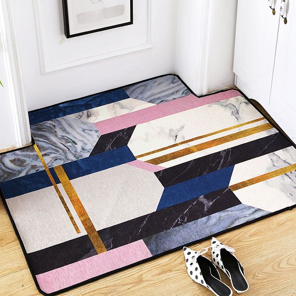 

nordic ins abstract geometric large carpet home bedroom bedside entrance elevator floor mat sofa coffee table anti slip carpet