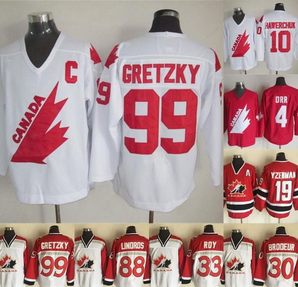 

team jerseys 88 eric lindros sidney crosby bobby orr 12 jarome iginla 33 patrick roy 19 steve yzerman ice hockey jerseys, Black;red