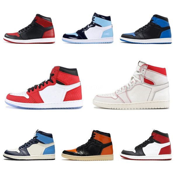 

2020 jumpman 1 1s mens basketball shoes low travis scotts unc paris obsidian ember glow orewood brown women skateboard trainer sneaker#341