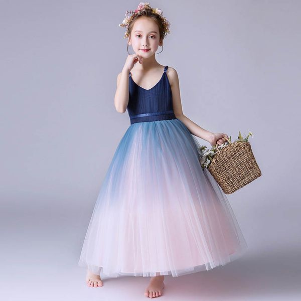 

New kids designer girls dresses Girls Princess Dresses Pettiskirt Party Dresses girls dress kids boutique clothes Formal Child Dress A3742