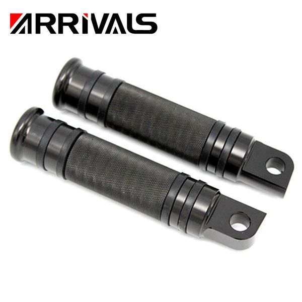 

universal black cnc rider rear front foot pegs motorcycle pedal footrest for touring sportster softail dyna low rider
